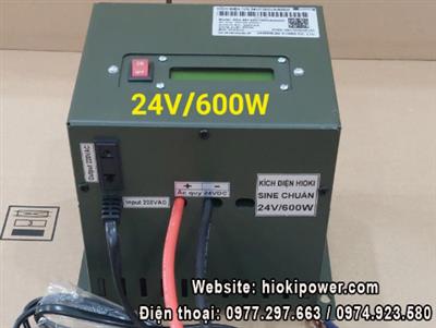 Kích điện Inverter Sin chuẩn 24VDC/600W